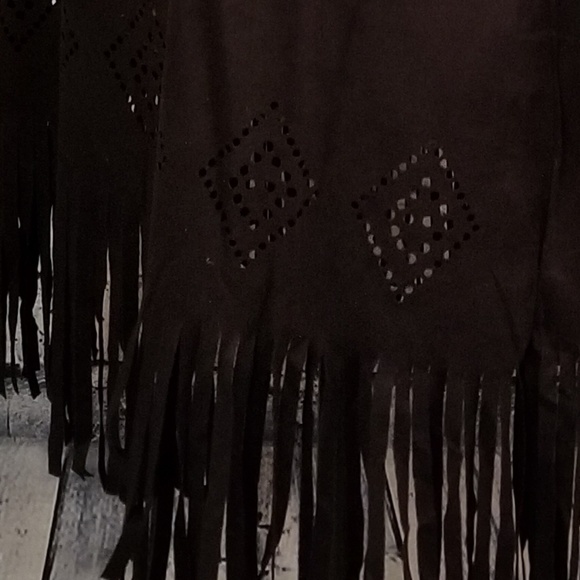 🦋L-3X STUNNING!🦋BOHO FAUX SUEDE TUNIC🦋 - Picture 7 of 8